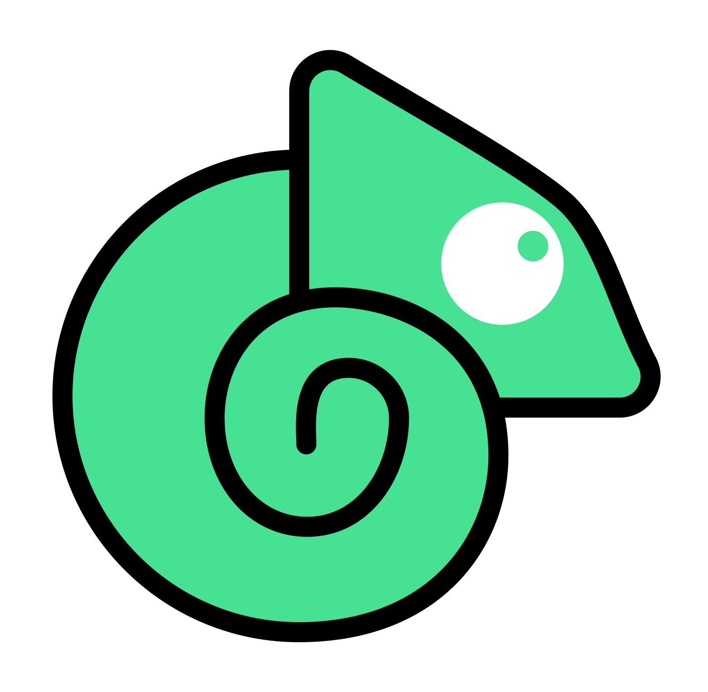 Logo of Adaptive Corporation featuring the image of a chameleon.