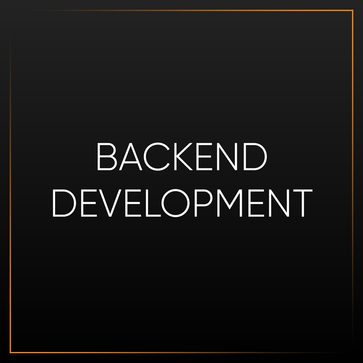 Backend development